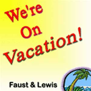 'We're On Vacation!' CD - Faust & Lewis
