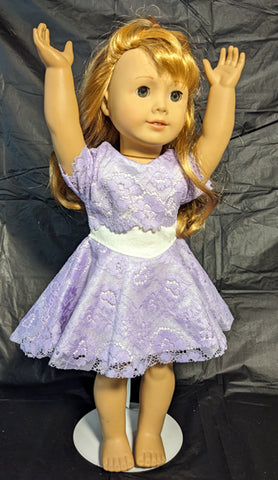 Dress - Purple Lace Lined