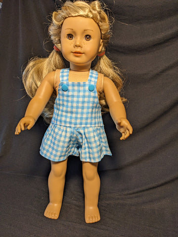 Dress - Blue Checkered Sunsuit