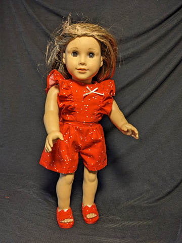 Dress - True Red Skort with Matching Shoes