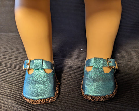 Shoes - Green Buckles