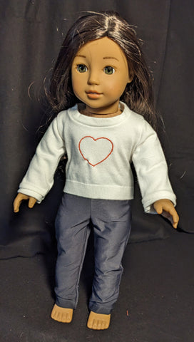 Sweater - with Embroidered Heart
