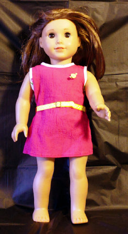 Dress - Red Gauze with Flower