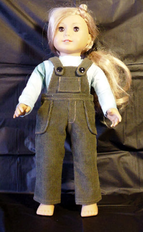 Pants - Overalls - Green Corduroy