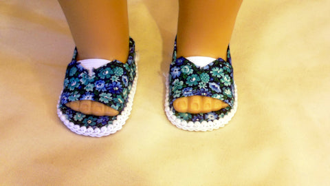 Shoes - Flowered - Open Toe