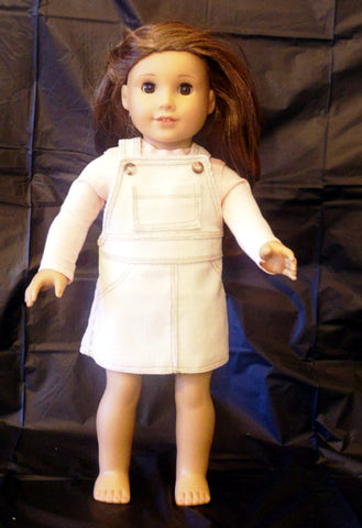 Skirt - Overall - Corduroy - White